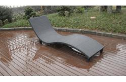 China Modern Swimming Pool Waterproof Rattan Sun Lounger With Cushion supplier