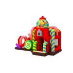 0.55mm PVC Tarpaulin Inflatable Bouncy House With Slide Candy Inflatable Combo