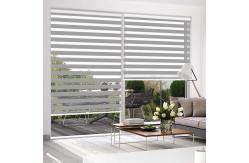 China 100% Polyester Zebra Window Blinds Fabric Blackout Double Layer Zebra Fabric supplier