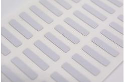 China 12.5mmx3mm 1.5mil White Gloss High Temperature Resistant Polyimide Label supplier