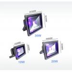 RoHS Certificate Blacklight LED Flood Light 405nm 500mm Emitting Distance for sale
