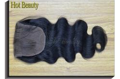 China Silk Base 100% Virgin  Lace Top Closure Body Wave Without Processing supplier