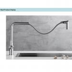 Retractable Hose Stainless Steel Kitchen Faucets CUPC Ceramic Cartridge Tap 3.92L/Min for sale