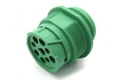 China Green Threaded Type 2 Deutsch 9 Pin J1939 Male Plug Connector with 9 Pins supplier