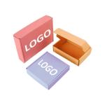 Custom Size Logo Printing Small Corrugated Mailing Box Cosmetic Packaging Paper Box Self Sealing Shipping Box for sale