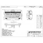 TN LCD Module positive -40 Celsius degree display for energy meter