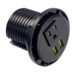 Office Dual USB Desktop Power Outlet TR Socket AC110 - 240V CE ROHS UL for sale