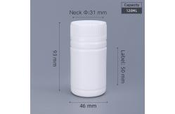 China lightweight 120ml Plastic Pill Bottle With Child Proof Lid supplier