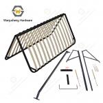 Foldable Double Bed with Hardware Kit Furniture Spare Parts Metal Tatami Bed Frame for Rental House for sale