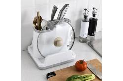 China Plastic Multifunctional Kitchen Tableware Knife and Spoon Storage Rack supplier