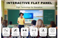 China 65 75 86 Inch Android 14 Whiteboard Interactive Smart Whiteboard Interactive Touch Panel supplier