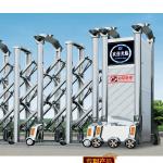 18M / Min Stainless Steel Electric Retractable Door Automatic Folding Gate for sale