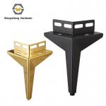 Triangle Metal Sofa Legs with Corner Size Gold Black Furniture Support Legs Cabinet Table Legs for sale