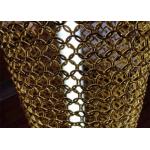 Stainless Steel Chainmail Ring 2.5mm Metal Coil Drapery For Lampshade for sale