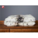 Midweight Plush Faux Fur Blanket Machine Wash Dry Snow Leopard Lynx Exotic