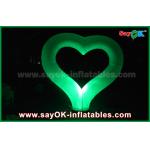 Event Giant Led Inflatable Lighting Decoration Heart with Coloful Lighting