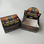 3D Effect Display Paper Packaging Box 4C Cardboard For 69 Rhino Blister Card for sale