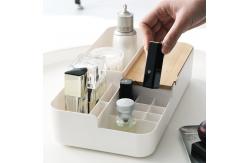China Sustainable Rectangle Makeup Organiser Box Cosmetic Storage Box Organizer supplier