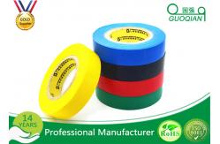 China Yellow / Green PVC Electrical Tape Heat Resistant For Cable Harnessing supplier