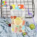 PET Material Drink Juice Food Pouch Packaging Doypack Bag CMYK Printing With Handles