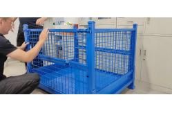 China 1000kgs Collapsible Racking Portable Stacking Pallet Racks Customized supplier