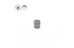 China Cylinder Aluminum Alloy Perfume Caps Anti Oxidation Matte Sliver supplier