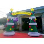Customized 8OZ Fabric Inflatable Advertising Christmas Arch With Digital Printing