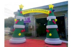 China Customized 8OZ Fabric Inflatable Advertising Christmas Arch With Digital Printing supplier