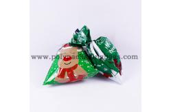 China Custom Printed Exquisite Plastic Drawstring Gift Bag For Halloween / Christmas Day supplier