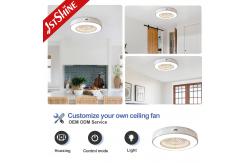 China Remote Control 20 Inch Bladeless Ceiling Fan With LED Light supplier