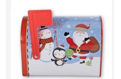 China Mailbox Shaped Decorative Tin Containers 0.32mm Large Candle Tins supplier
