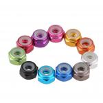 M2-M5 Aluminum Alloy Lock Loose Lock Nut Locking Self Locking Nylon Ring Color Nut for sale