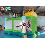 Madagascar Alitt Wild Theme Inflatable Bounce House Slide Combo Custom 5.5m 18ft