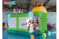 China Madagascar Alitt Wild Theme Inflatable Bounce House Slide Combo Custom 5.5m 18ft supplier