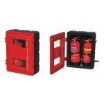 Weatherproof Outdoor Fire Extinguisher Case Red Painting For 2kg CO2 for sale