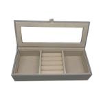 Brown 5KG Load Leather Jewellery Storage Box Organizer for sale