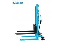 China Lifter  Hand Manual Pallet Stacker  500kg Hydraulic  Steering Wheel Protection supplier