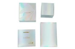 China Gradient Flat Pack Gift Boxes , Holographic Packaging Box with Front Lock supplier