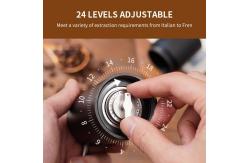 China Burr Espresso Stainless Steel Manual Coffee Grinder Precise Portable DIY Logo supplier