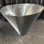 Polishing Wedge Wire Baskets Customized Size and 2.03mm Wire Diameter