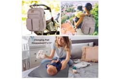 China Lager Capacity Shockproof Protective Storage Mommy Diaper Bag Waterproof supplier