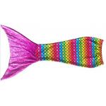 Rainbow Color Mermaid Bathing Suit Girl / Women High Flexibility Comfortable for sale