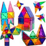 Plastic Clear Magnetic 3D Building Blocks Unisex Educational
