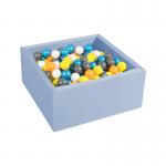 Skin Friendly Velvet Fabric Foam Ball Pit Square OEM ODM OBM for sale