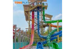 China Adventure  Splash Water Playground ODM Fiberglass Pool Water Slide supplier
