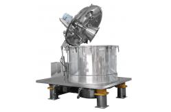 China SS316 Bottom Discharge Horizontal Peeler Basket Centrifuge With Oxygen Measuring Device supplier