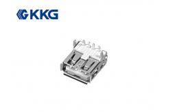 China 4 Pin USB Female Socket 90 Degree Right Angle 1.5A contact terminal supplier
