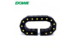 China DOWE Closed H30X60 Miniature Yellow Dot Reinforced Series Drag Chain supplier