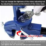 3 Inch Universal Table Vise 360 Degree Swivel Base Quick Adjust