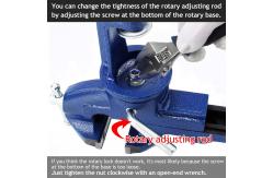 China 3 Inch Universal Table Vise 360 Degree Swivel Base Quick Adjust supplier